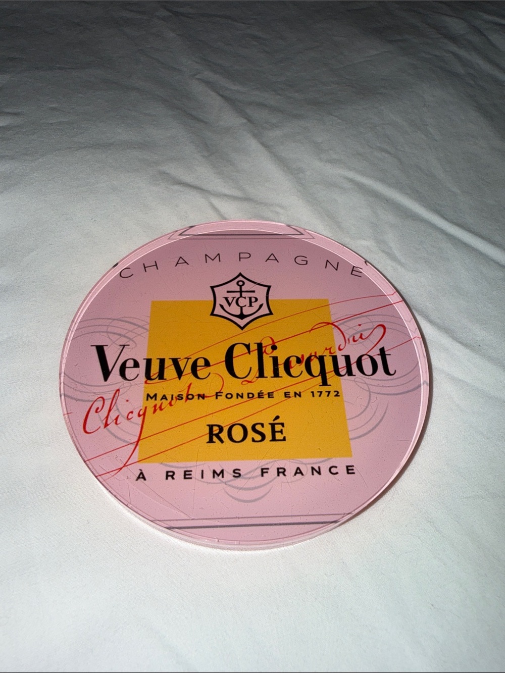 Veuve Clicquot Rosé Acrylic Coaster